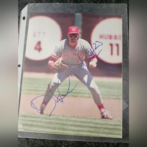 Hal Morris Autographed 8x10 MLB Official Baseball Photo Cincinnati Reds Vintage‎